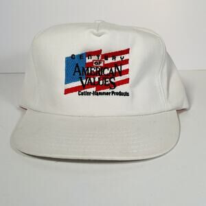 Vintage Century of American Value Cutler Hammer Trucker Snap Back Hat USA